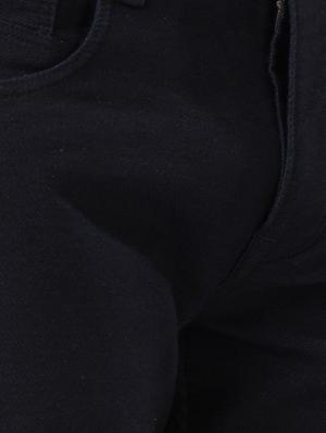 black cotton plain jeans - 15328513 - Standard Image - 4