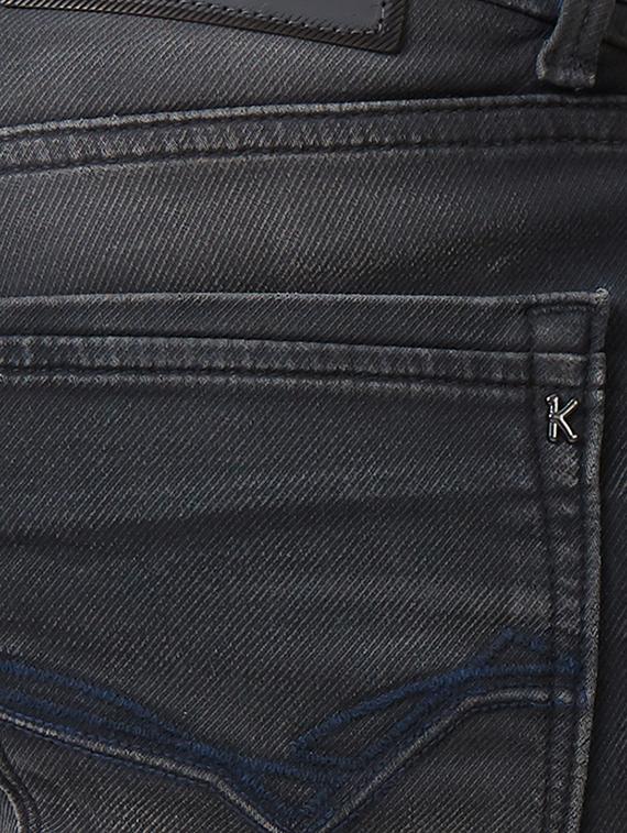 grey cotton washed jeans - 15328564 - Zoom Image - 4