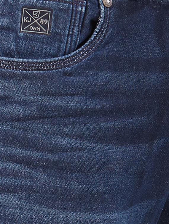 blue cotton washed jeans - 15328590 - Zoom Image - 4
