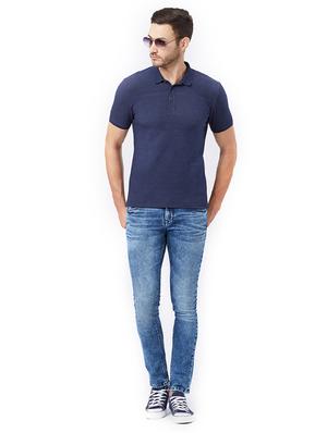 solid blue polo t-shirt - 15328607 - Standard Image - 4