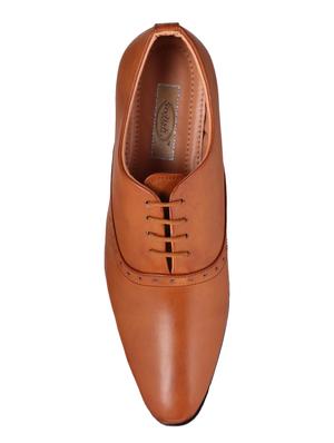 tan Leather lace-up oxford - 15328795 - Standard Image - 4