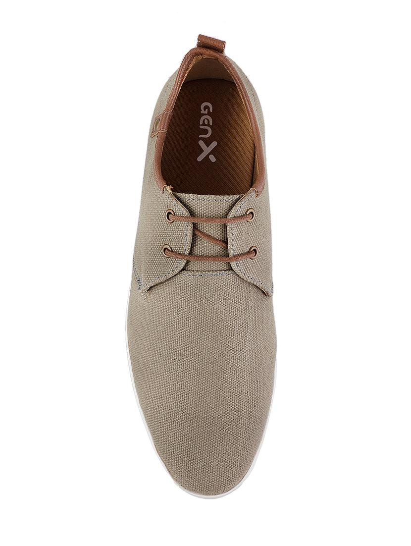 tan Canvas lace up sneaker - 15330541 - Zoom Image - 4