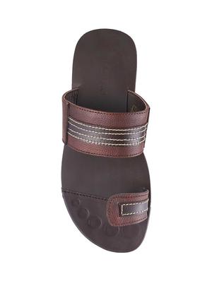 brown Leather slip on slipper - 15330689 - Standard Image - 4