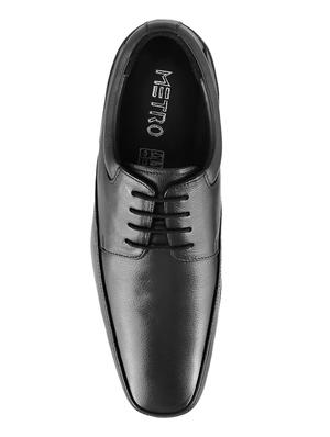 black Leather lace-up derbys - 15330705 - Standard Image - 4