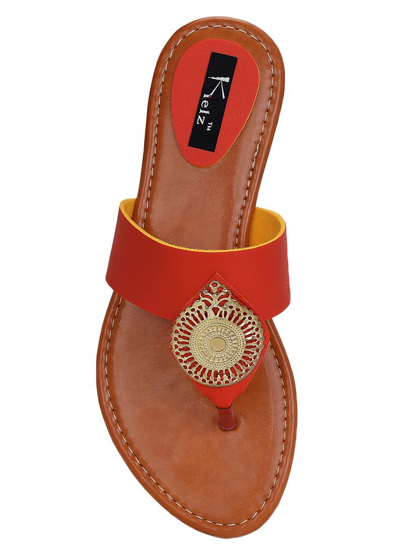 red toe separator sandal - 15333947 - Zoom Image - 4