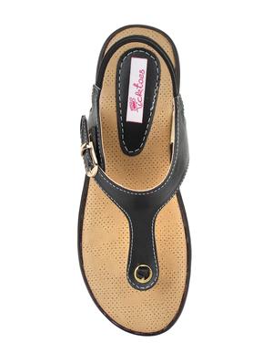 black back strap sandal - 15334425 - Standard Image - 4