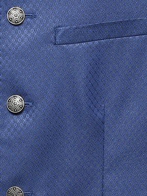blue polyester casual blazer - 15335413 - Standard Image - 4