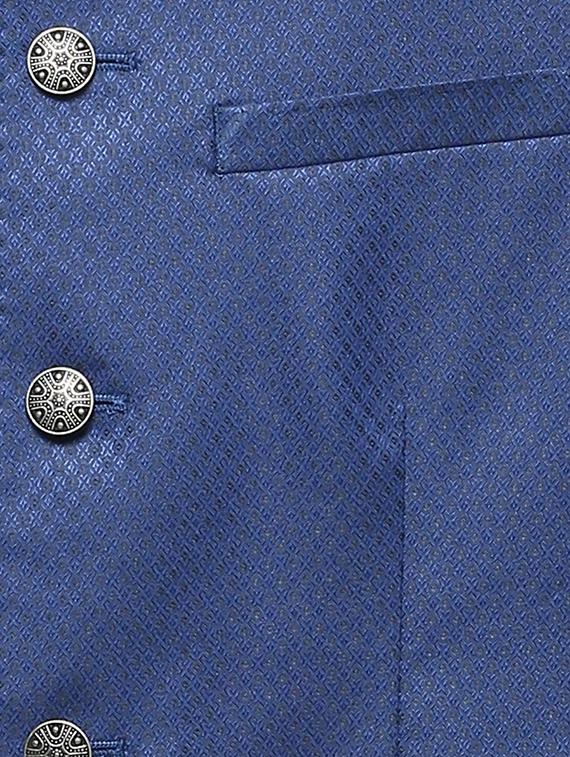 blue polyester casual blazer - 15335413 - Zoom Image - 4