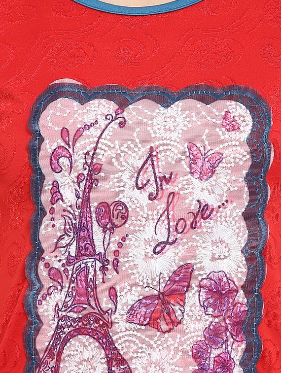 Applique textured top - 15336008 - Zoom Image - 4