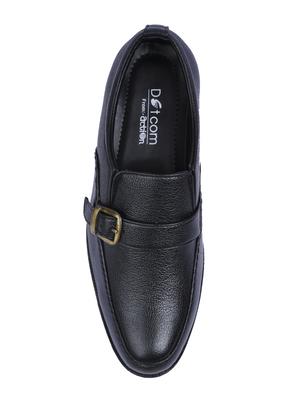 black Faux Leather slip ons - 15336138 - Standard Image - 4