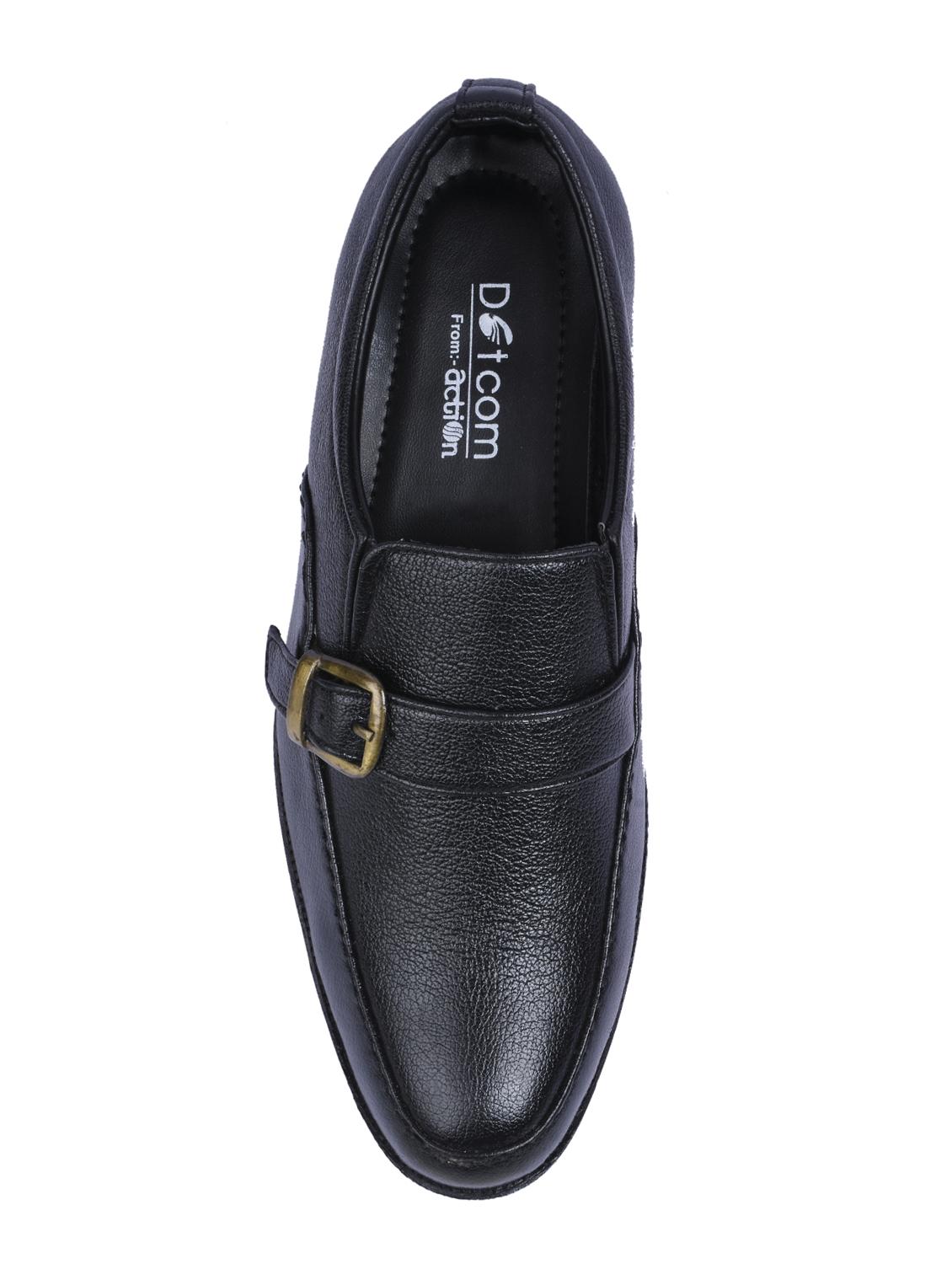 black Faux Leather slip ons - 15336138 - Zoom Image - 4