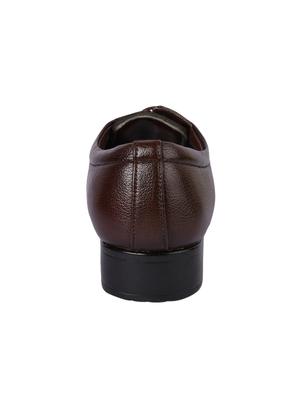 brown Faux Leather lace-up derbys - 15336141 - Standard Image - 4