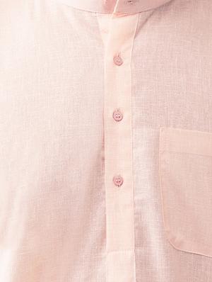 pink solid long kurta - 15336202 - Standard Image - 4