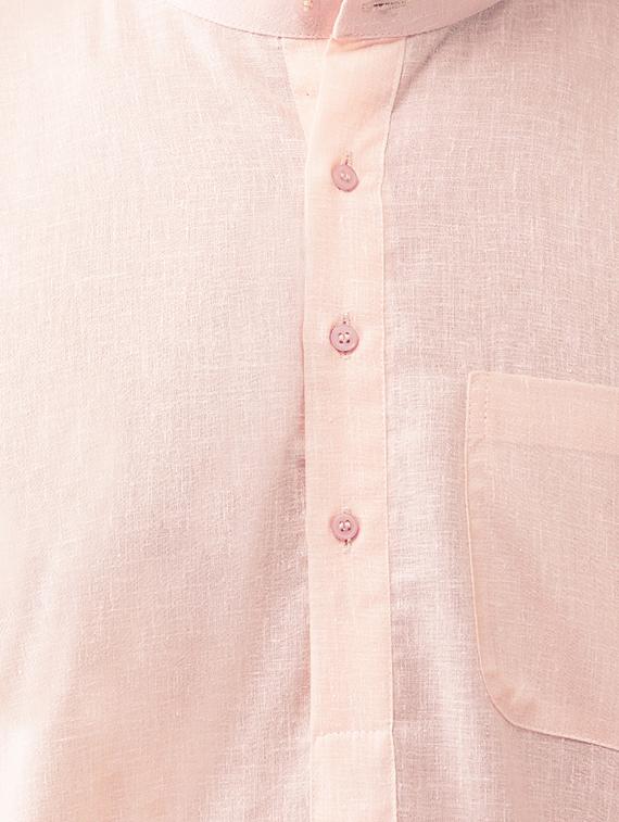 pink solid long kurta - 15336202 - Zoom Image - 4