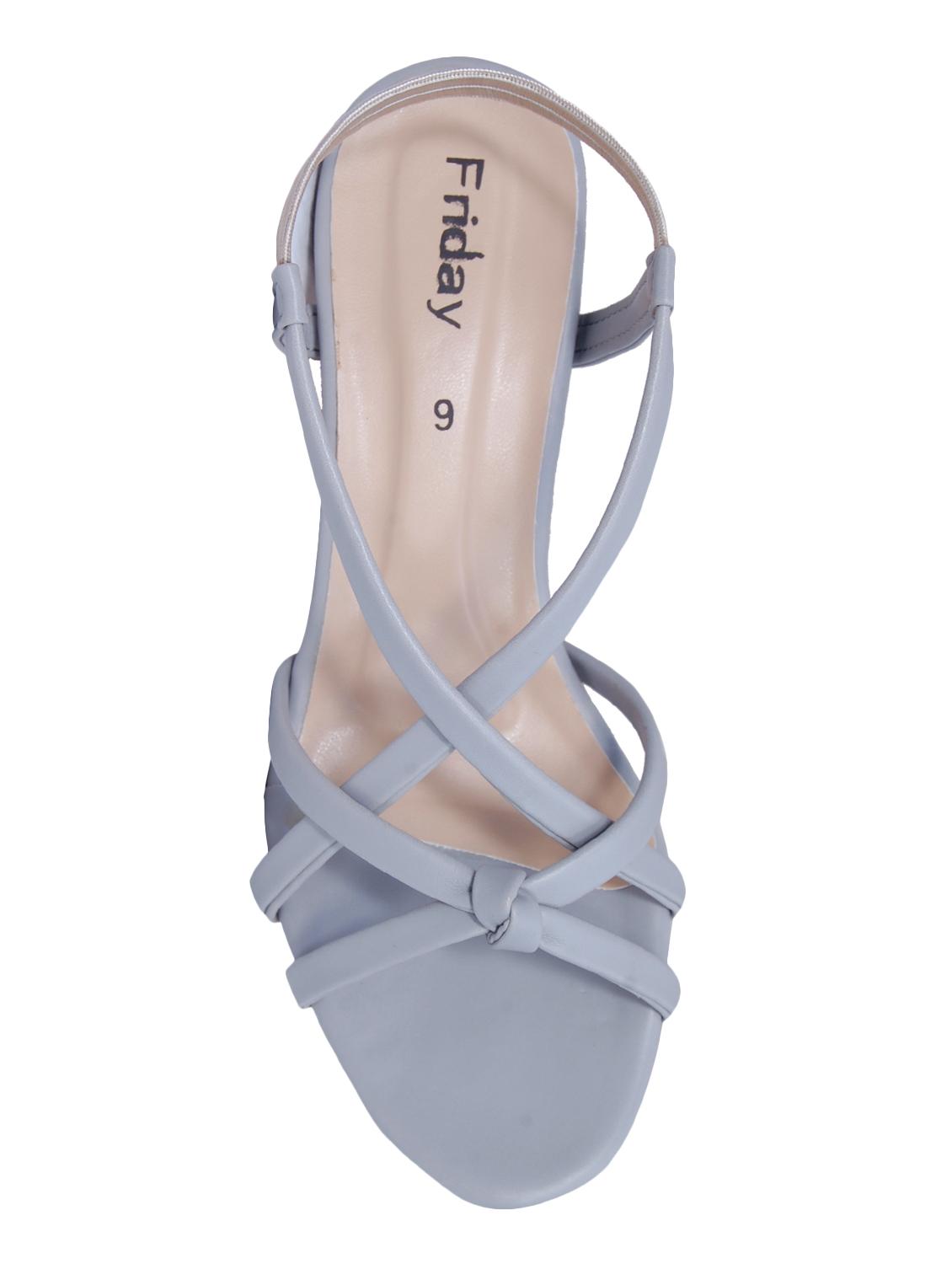 grey pu back strap sandals - 15338209 - Zoom Image - 4