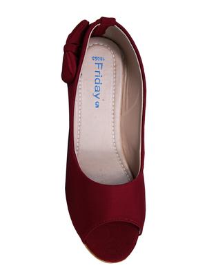 Friday Light Beige Wedge peep toe - 15338216 - Standard Image - 4