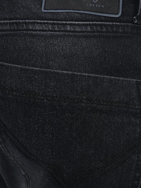 black cotton blend washed jeans - 15338485 - Zoom Image - 4