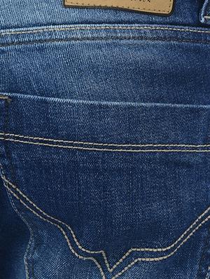 blue cotton blend washed jeans - 15338488 - Standard Image - 4