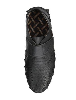 black leatherette casual slip on - 15338510 - Standard Image - 4