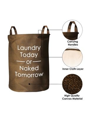Super Large Premium Coating Foldable Round Laundry bag with Carry Handle - 15338845 - Standard Image - 4