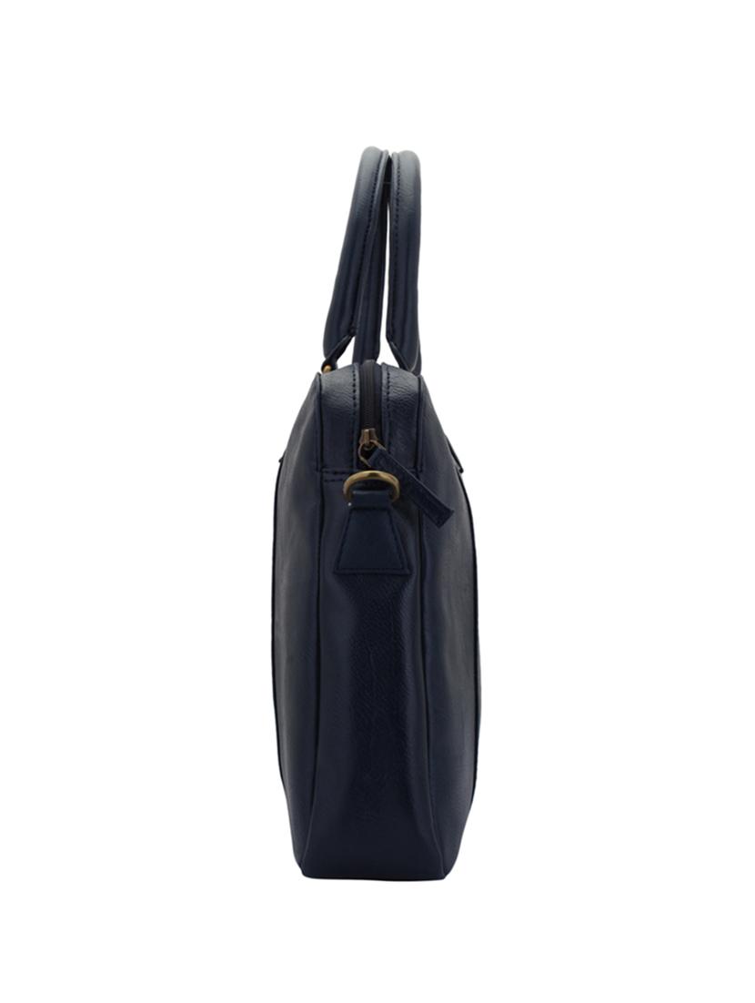 blue leatherette laptop bag - 15338885 - Zoom Image - 4
