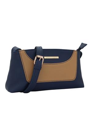 blue leatherette (pu) regular sling bag - 15338901 - Standard Image - 4