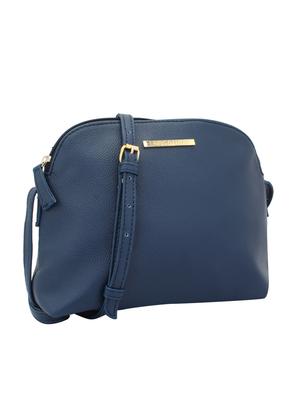 blue leatherette (pu) regular sling bag - 15338905 - Standard Image - 4