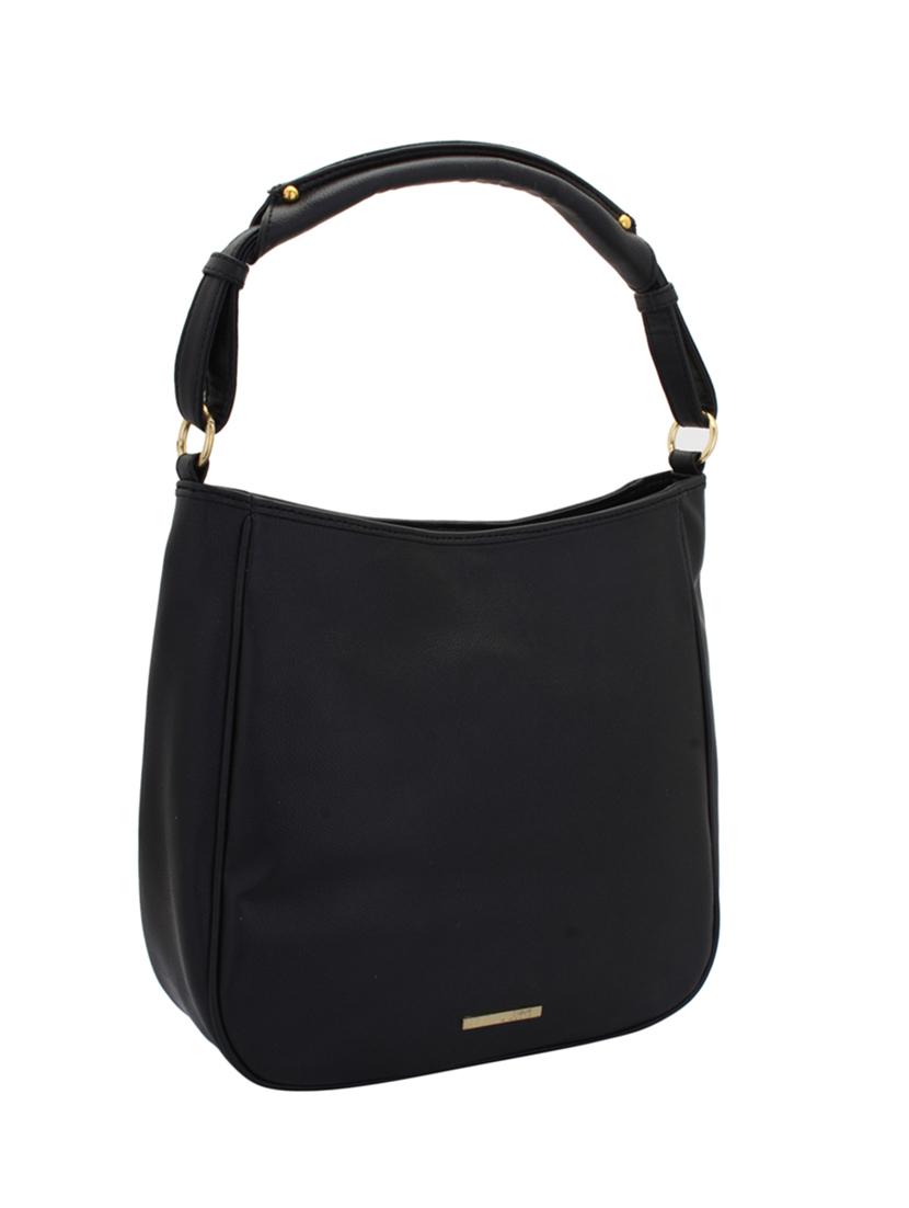 black leatherette (pu) hobo handbag - 15338924 - Zoom Image - 4