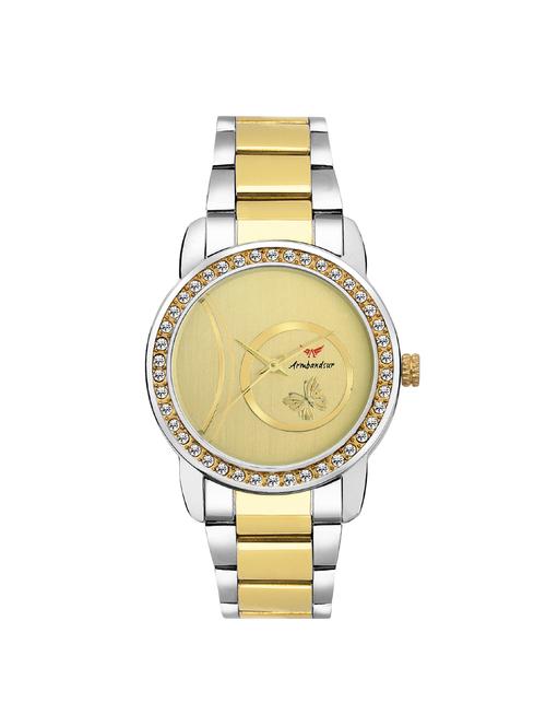armbandsur silver & golden strap golden dial watch- abs0042ggg - 15339037 - Very Small Image - 1