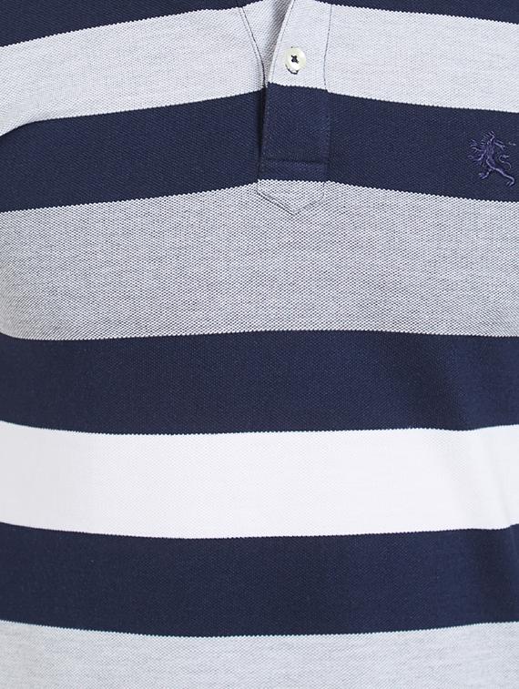 grey cotton polo t-shirt - 15339175 - Zoom Image - 4