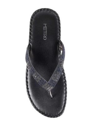 grey leather toe separator sandals - 15339449 - Standard Image - 4