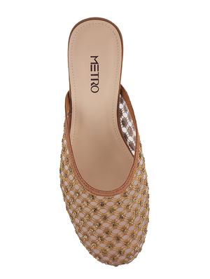 brown faux leather mules sandals - 15339501 - Standard Image - 4