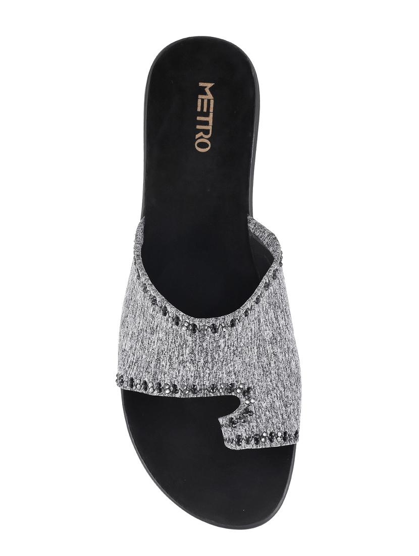 black one toe sandal - 15339514 - Zoom Image - 4