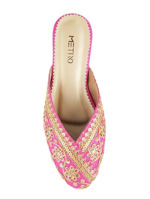 pink faux leather mules sandals - 15339538 - Standard Image - 4