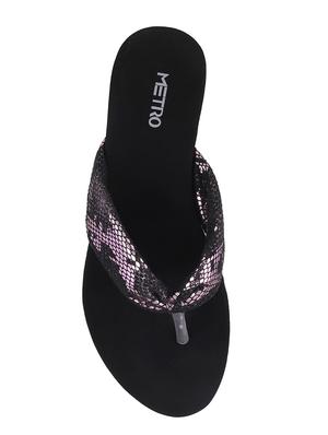pink faux leather toe separator sandals - 15339568 - Standard Image - 4