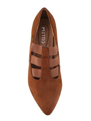 brown suede slip on pumps - 15339601 - Standard Image - 4