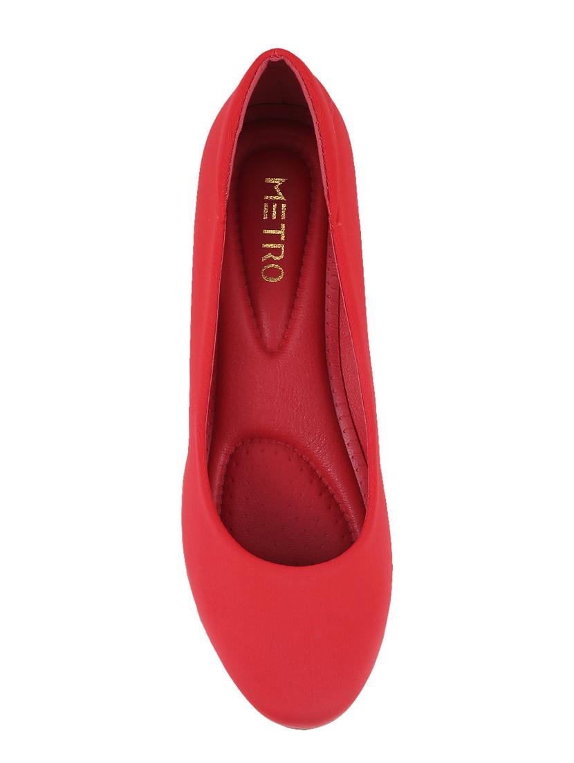 red faux leather slip on formal shoes - 15339611 - Zoom Image - 4