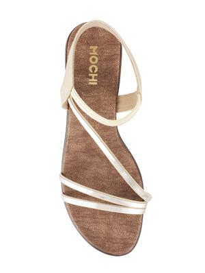 beige leatherette back strap sandals - 15339724 - Standard Image - 4