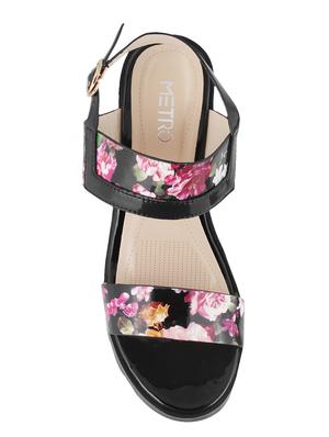 black back strap sandals - 15339756 - Standard Image - 4