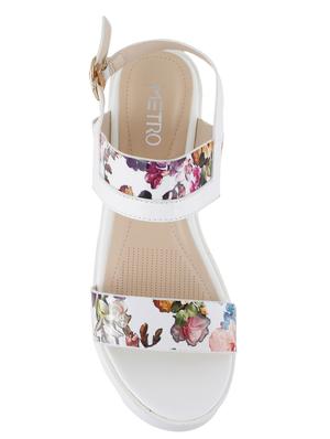white back strap sandals - 15339757 - Standard Image - 4