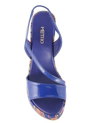 blue back strap sandals - 15339786 - Standard Image - 4