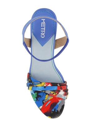 light blue back strap sandals - 15339787 - Standard Image - 4