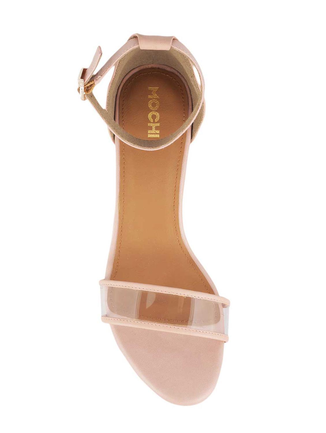 pink leatherette ankle strap sandals - 15339795 - Zoom Image - 4