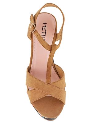 brown back strap sandals - 15339797 - Standard Image - 4