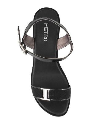 black ankle strap sandals - 15339811 - Standard Image - 4