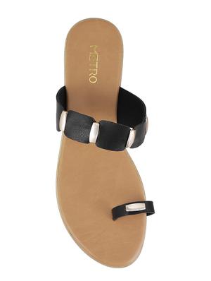 black one toe sandals - 15339857 - Standard Image - 4
