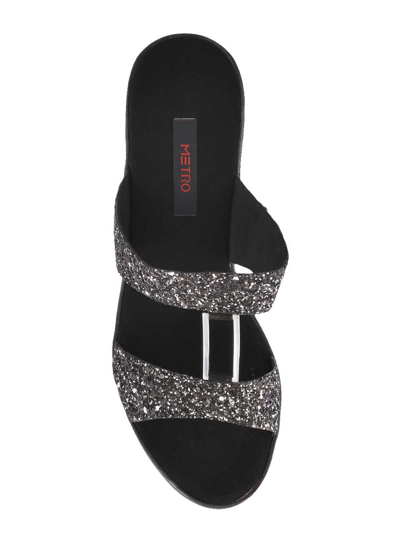 black slip on sandals - 15339864 - Zoom Image - 4