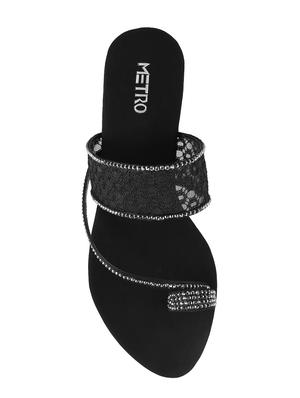 black one toe sandals - 15339914 - Standard Image - 4