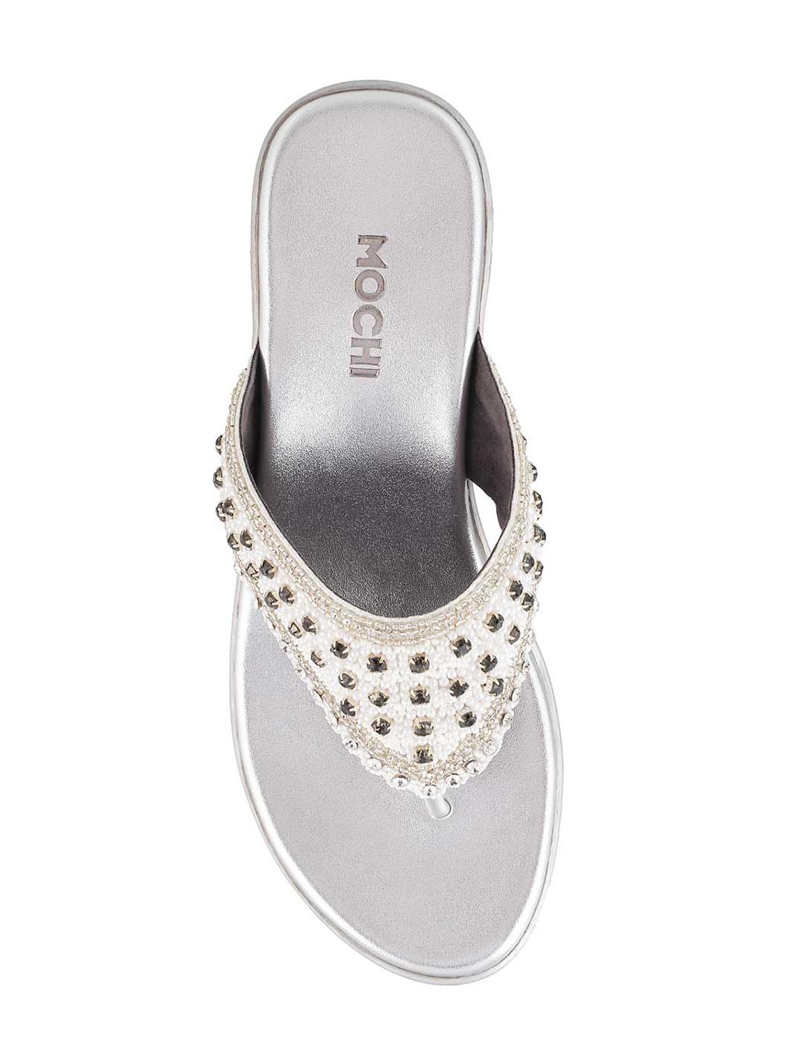 silver leatherette toe separator wedges - 15339925 - Zoom Image - 4