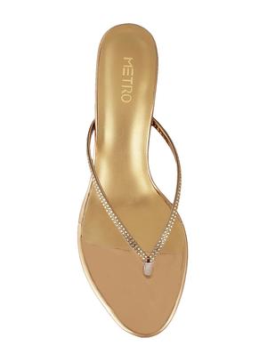 gold toe separator sandals - 15339941 - Standard Image - 4